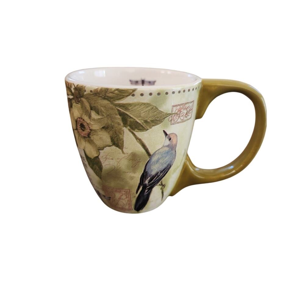 LANG Susan Winget Song of the Earth Floral Dragonfly Coffee Mug
